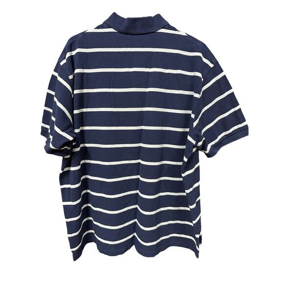 Polo Ralph Lauren Short Sleeve Shirt Navy White Stripe 2XB Classic Pony Logo - Picture 3 of 10